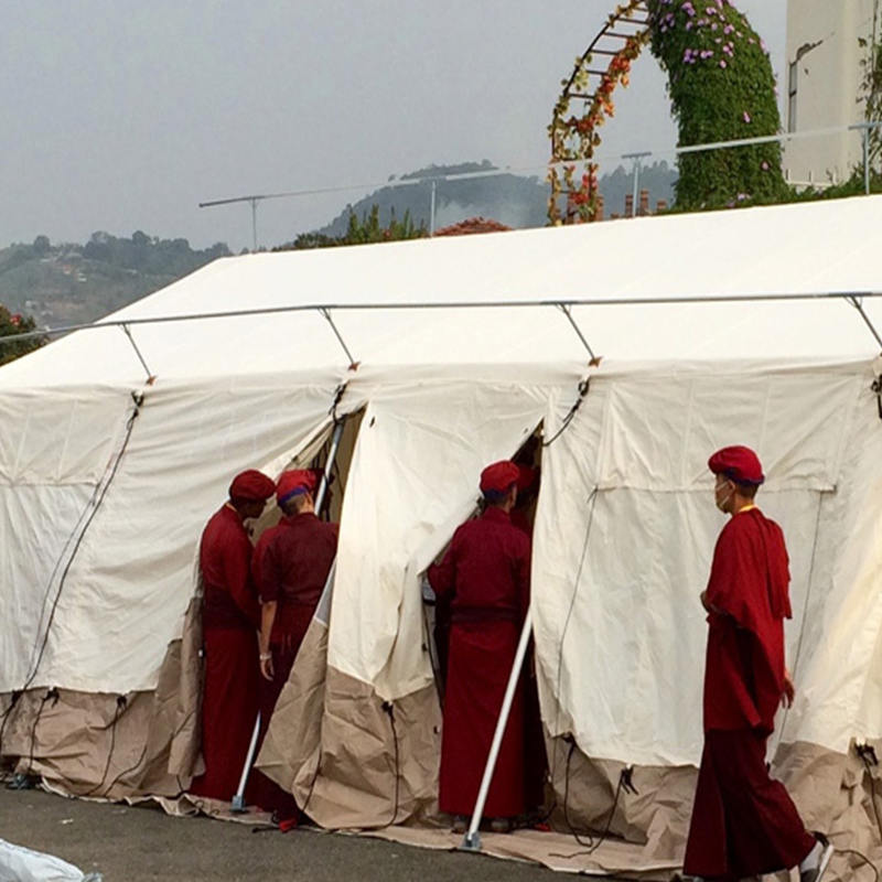 MSF/ICRC/IFRC Standart 45m² Çok Amaçlı Çadır Taban Çadırı Okul, Ofis, Klinik için Kullanılır