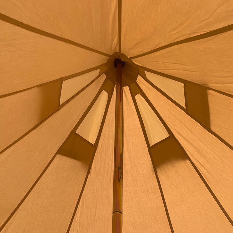 Aile Kampı için 4m 4 Kişilik Kanvas Çan Çadırı