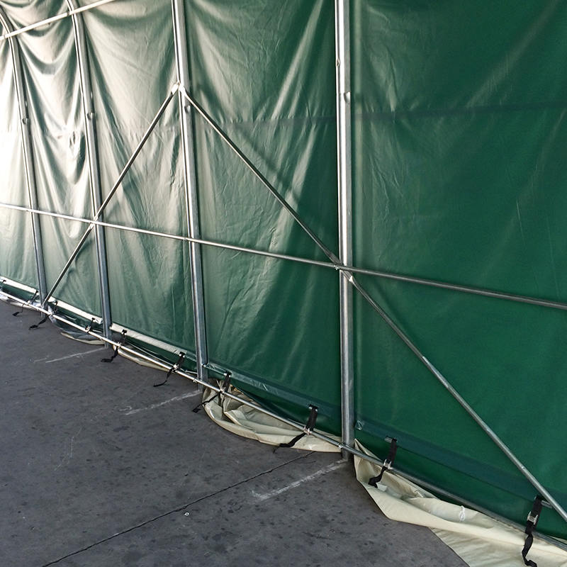 6X12 2.6m Yan Yükseklik Yüksek Sıcaklığa Dayanıklı Endüstriyel Depo Depolama Çadırları