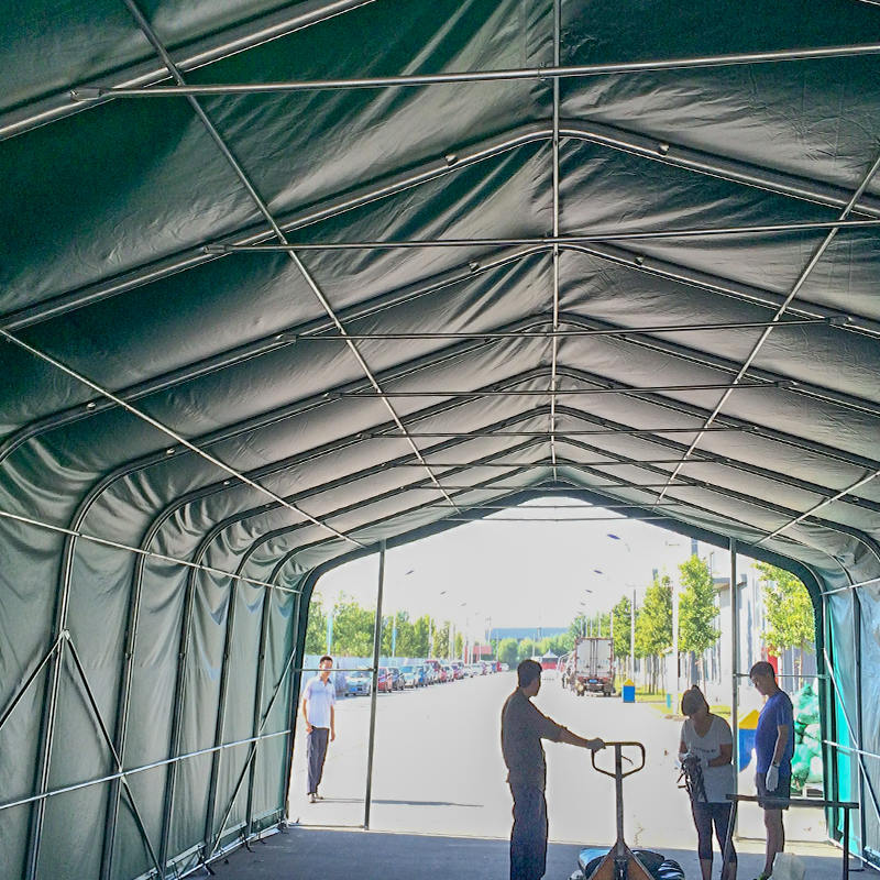 6X12 2.6m Yan Yükseklik Yüksek Sıcaklığa Dayanıklı Endüstriyel Depo Depolama Çadırları