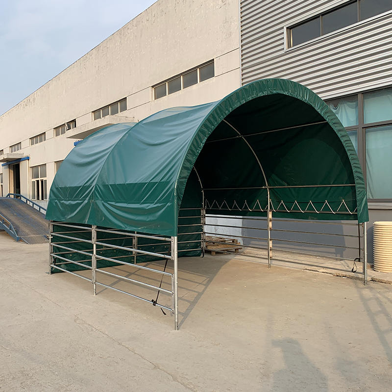 At, İnek, Koyun için 4x4mx3.15m Taşınabilir Hayvancılık Barınakları