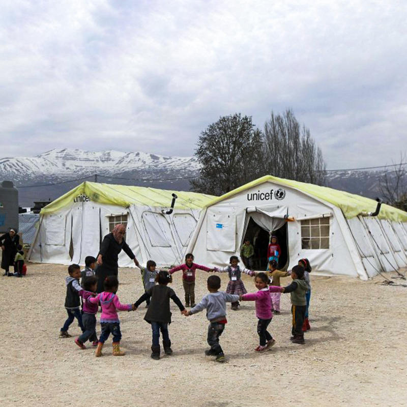 UNICEF Standart 42m² Çok Amaçlı Yangın Geciktirici Huggy Çadır