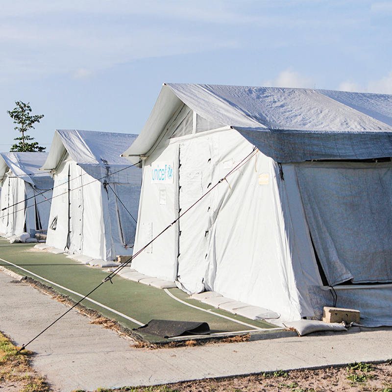 Depolama, Hastane, Dispanser, Okul, Ofis için kullanılan UNICEF Standart 72m² Çok Amaçlı Merkez Çadırı