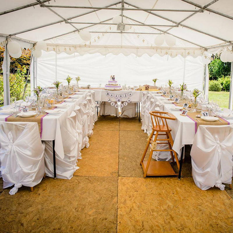 Bahçe Partisi için 7x15m PVC Parti Çadırı Lüks Çerçeve
