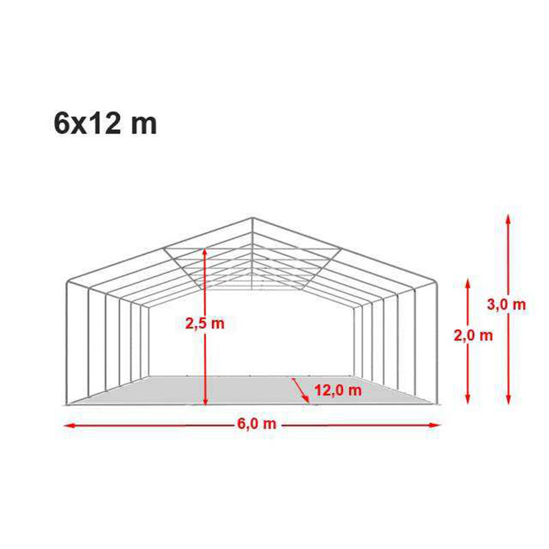 6x12m Lüks PVC Açık Hava Etkinliği Çerçevesi