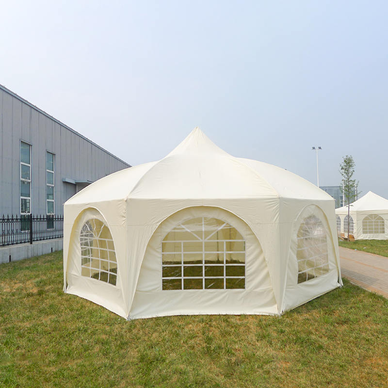 6x6m Geleneksel Sekizgen Pagoda Gazebo Bahçe Çerçevesi