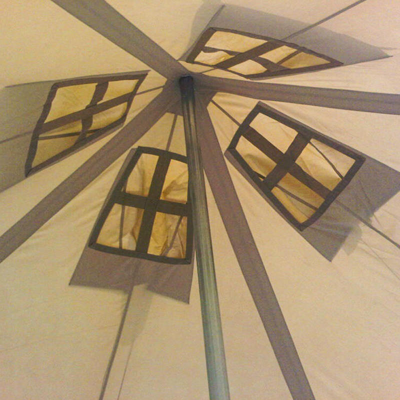 5x5m 8-12 Kişilik Kanvas Ordu Çadırı Afet Yardım Çadırı