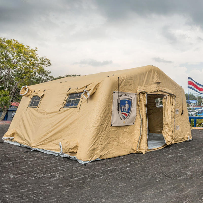 5.6x5.15m Çok Amaçlı Küçük Hızlı Dağıtımlı Düşük Basınçlı Şişirilebilir Barınaklar