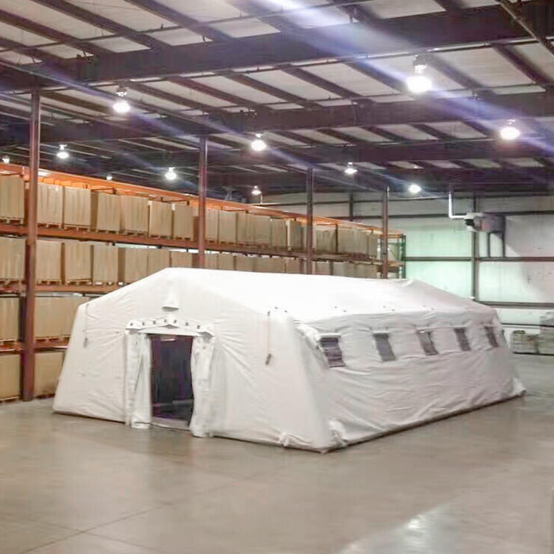 Düşük Basınçlı 5.6x12.35m Çok Amaçlı Büyük Şişme Hızlı Dağıtımlı Hava Geçirmez Çadır