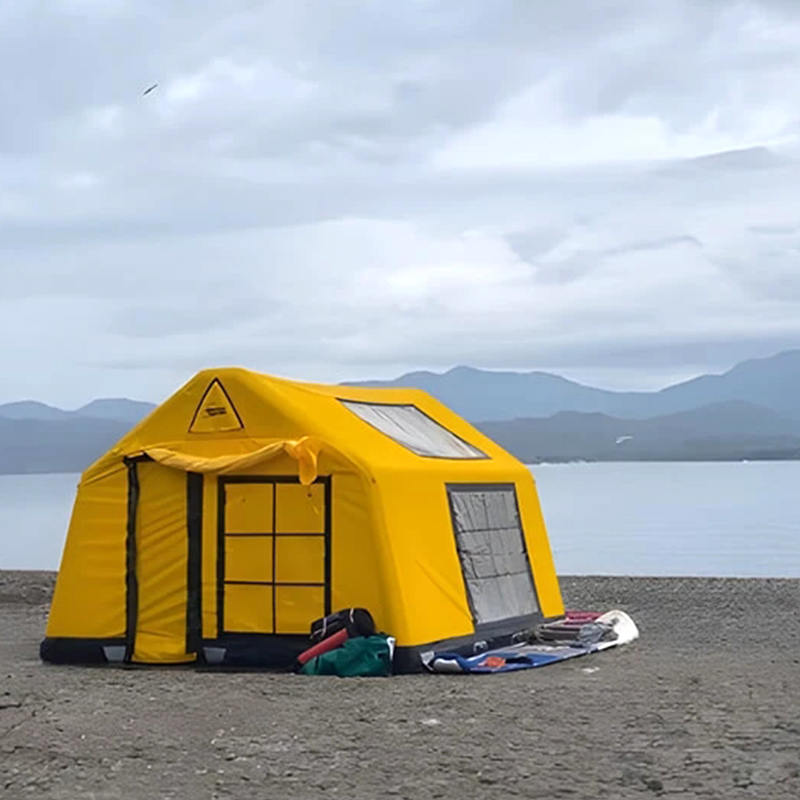 8-10 Kişilik Dört Mevsim Glamour Yanmaz ve Anti-Bakteriyel Şişme Kamp Çadırı