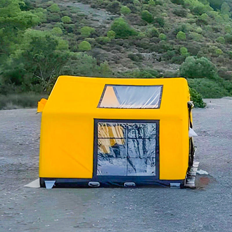 8-10 Kişilik Dört Mevsim Glamour Yanmaz ve Anti-Bakteriyel Şişme Kamp Çadırı