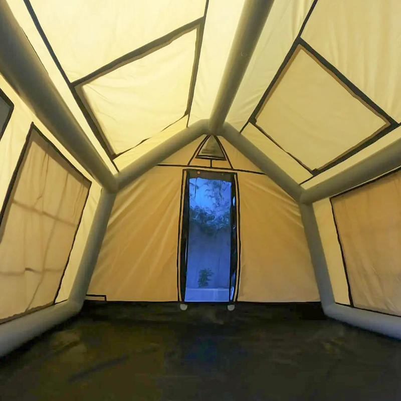 8-10 Kişilik Dört Mevsim Glamour Yanmaz ve Anti-Bakteriyel Şişme Kamp Çadırı