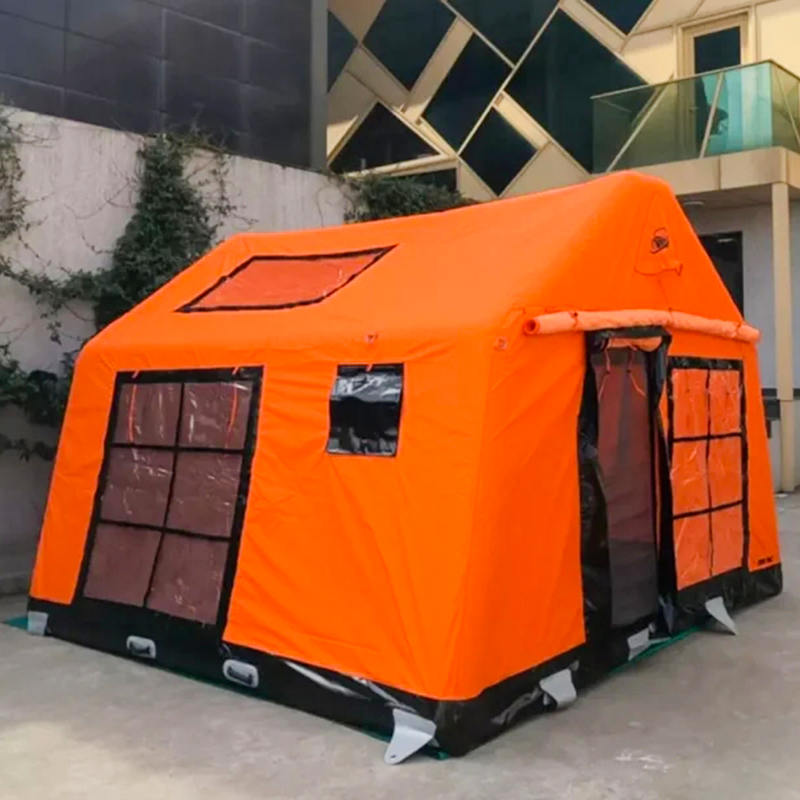 8-10 Kişilik Dört Mevsim Glamour Yanmaz ve Anti-Bakteriyel Şişme Kamp Çadırı