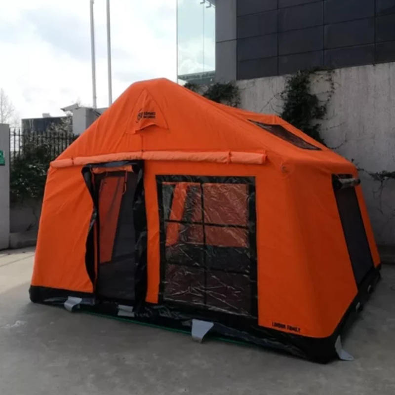 8-10 Kişilik Dört Mevsim Glamour Yanmaz ve Anti-Bakteriyel Şişme Kamp Çadırı