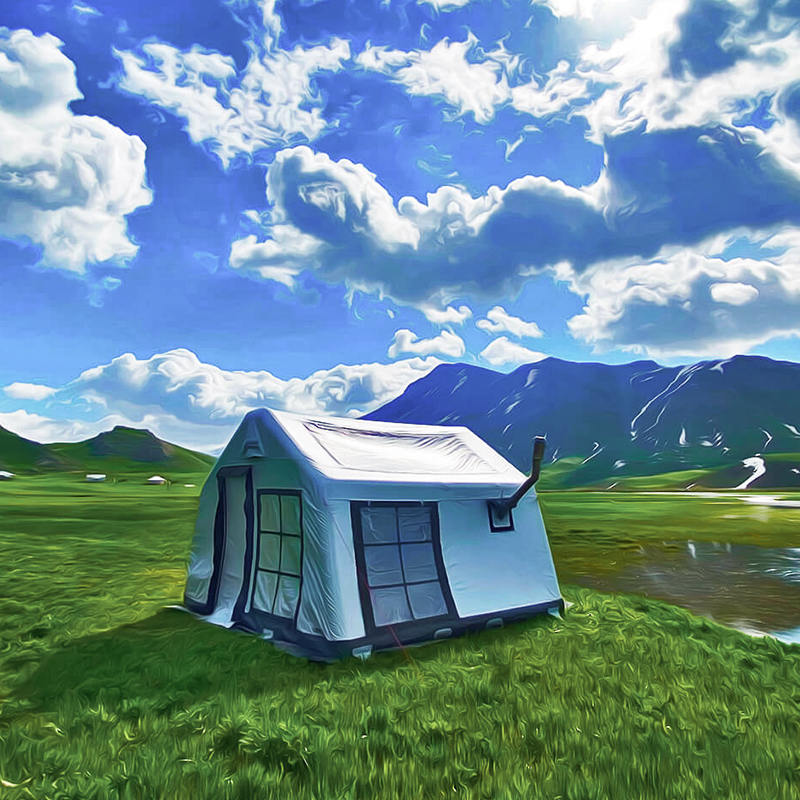 8-10 Kişilik Dört Mevsim Panorama Şişme Kamp Çadırı