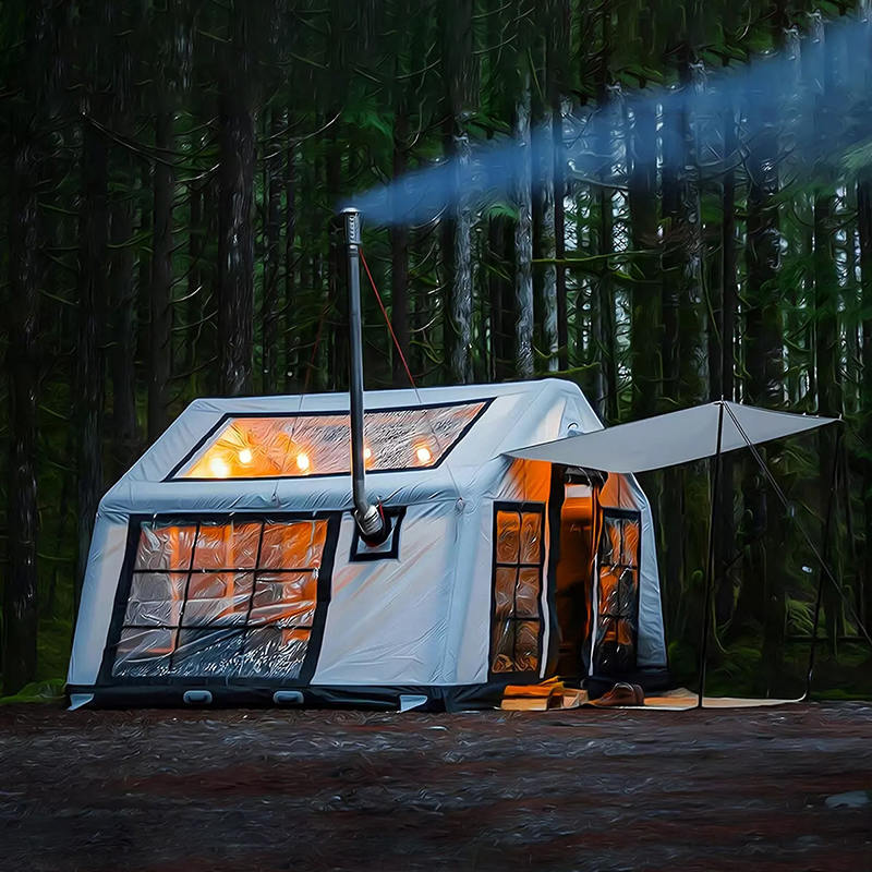 8-10 Kişilik Dört Mevsim Panorama Şişme Kamp Çadırı