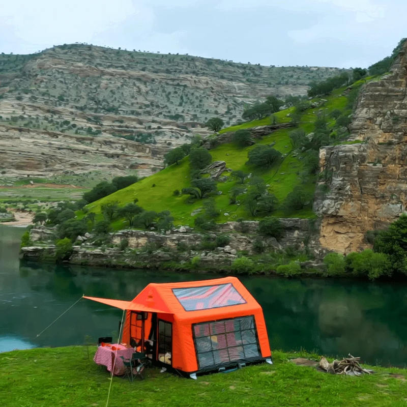 8-10 Kişilik Dört Mevsim Panorama Şişme Kamp Çadırı