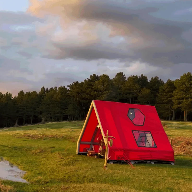 Kamp için 8-10 Kişi Dört Mevsim Su Geçirmez Şişme Hava Çadırı