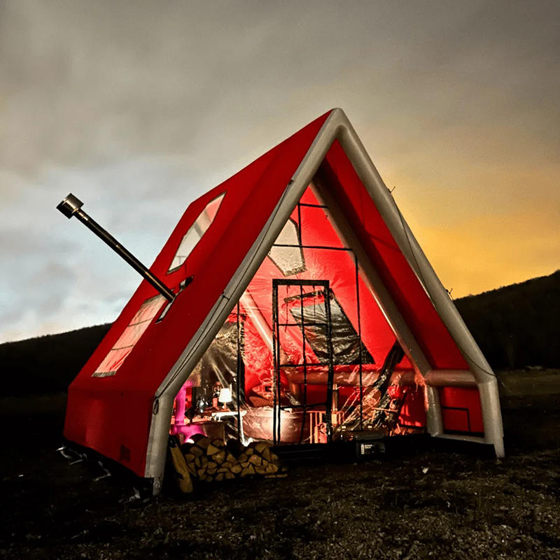 Kamp için 8-10 Kişi Dört Mevsim Su Geçirmez Şişme Hava Çadırı