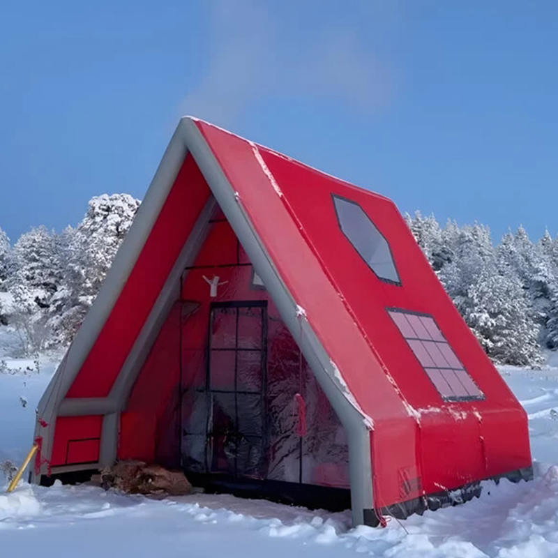 Kamp için 8-10 Kişi Dört Mevsim Su Geçirmez Şişme Hava Çadırı