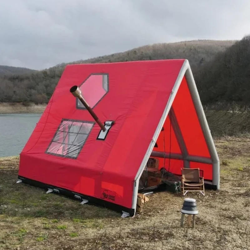 Kamp için 8-10 Kişi Dört Mevsim Su Geçirmez Şişme Hava Çadırı