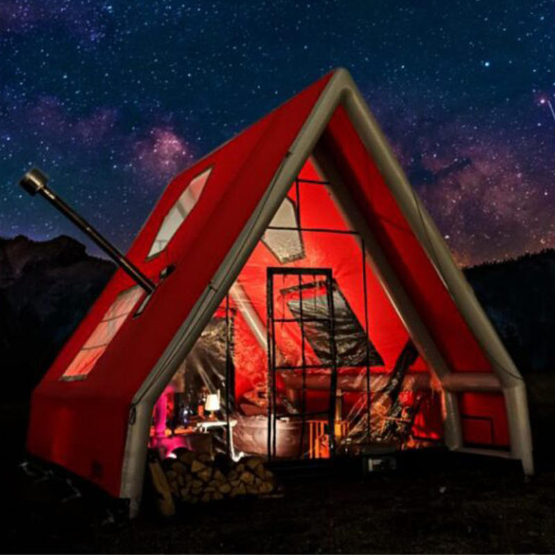 Kamp için 8-10 Kişi Dört Mevsim Su Geçirmez Şişme Hava Çadırı